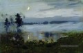 brouillard au dessus de l’eau Paysage de la rivière Isaac Levitan